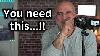 You need this portable vLog light: K&F Mamen