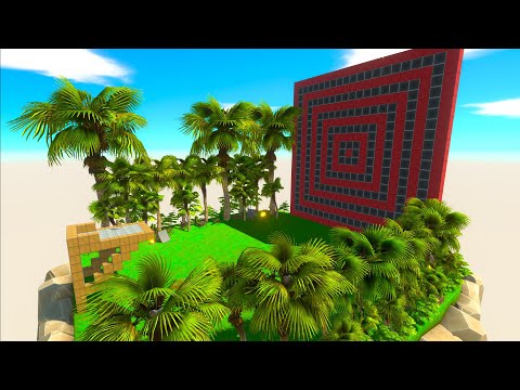 🏡BUILDING ARBS MAP Archer vs MAX SIZE UNITS - Animal Revolt Battle Simulator