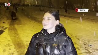 Kar Yağışını Horon ve Halay Oynayarak Karşıladılar