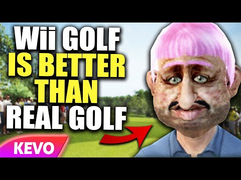 Proving that Wii golf is better than the real thing