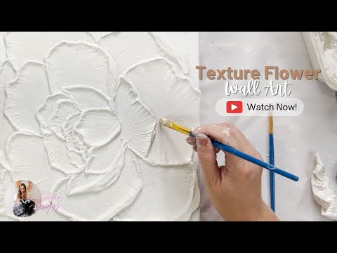 You Must Try This New Texture Art  Flower Technique