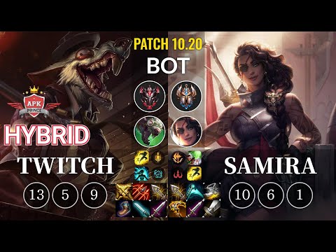 APK HyBrid Twitch vs Samira Bot - KR Patch 10.20