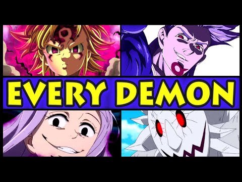 Every Demon RANKED from Weakest to Strongest! (Seven Deadly Sins / Nanatsu no Taizai All Demons) Video