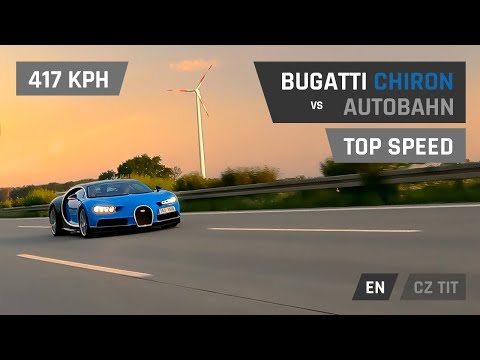 Bugatti Chiron vs Autobahn - Top Speed TEST bugatti chiron top speed