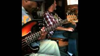 Chalk FarM - Orlando recording bass on Free At Last