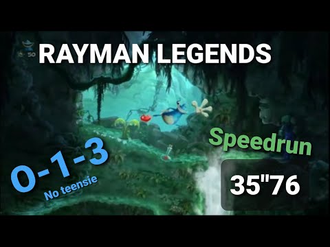 Rayman legends - Speedrun : No teensies (O-1-3 Swinging Caves) in 33"76 (PS4) HD
