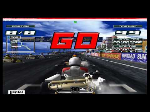 CLUB KART EUROPEAN SESSION ALL COURSES ARCADE GAME NAOMI 2 DEMUL 0.8