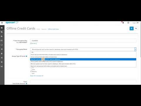 OpenCart Offline Credit / Debit Card Payment Gateway New Features