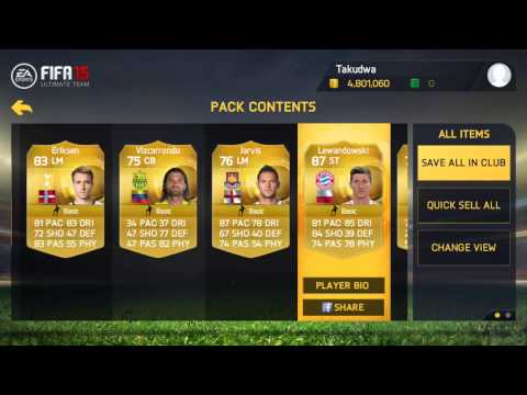FIFA 15 IOS PACKS 10X 100k packs