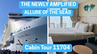 Amplified Allure of the Seas | Ocean View Balcony Cabin Tour | 11704 | Royal Caribbean