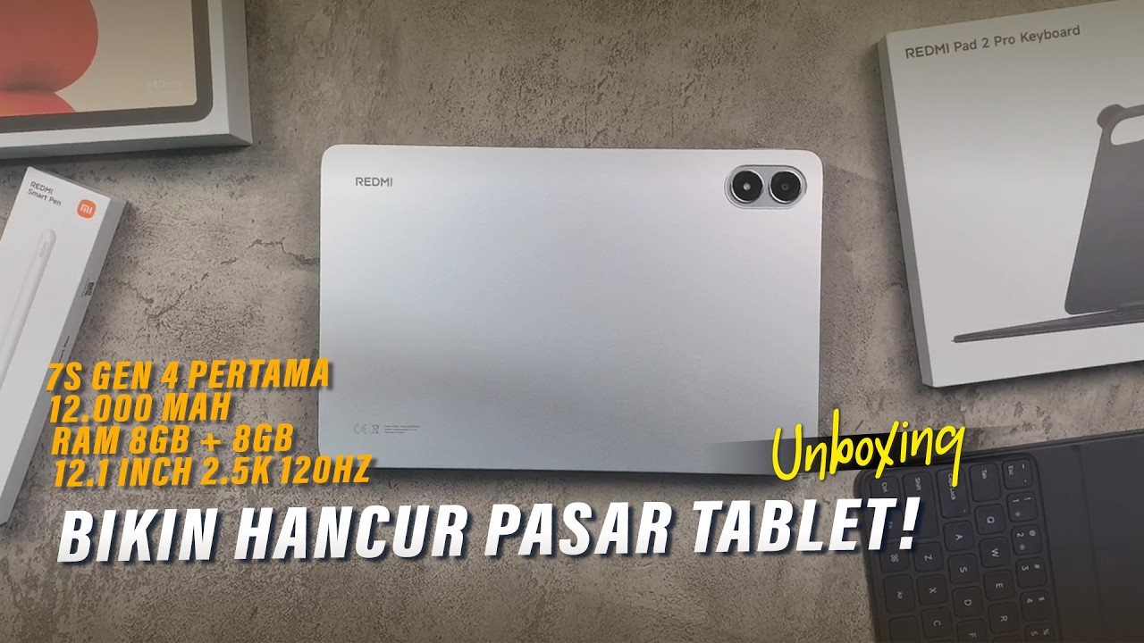 TABLET MURAH SPEK DEWA BARU REDMI🔥 Unboxing & Hands on Redmi Pad 2 Pro Indonesia