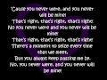 Rye Rye ft. Robyn-Never will be mine-Lyrics ...
