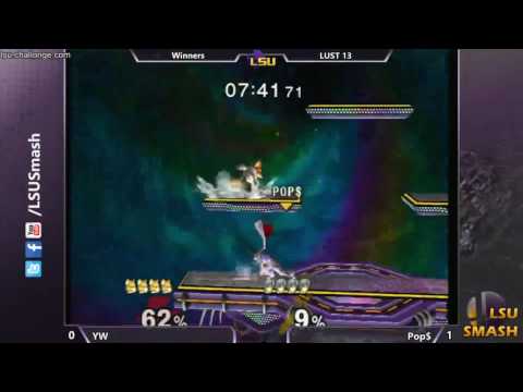LUST 13 Melee Singles - YW (Fox) vs Pop$ (Marth)