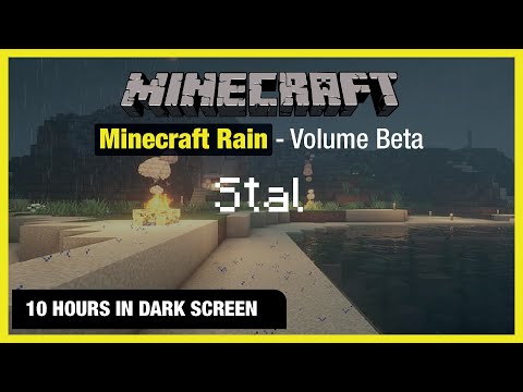 TreexCraft  - 🎧  Minecraft Rain | Stal | Minecraft Music | 10 Hours in Dark Screen
