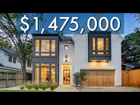 Touring a Modern House in HOUSTON TEXAS with LUXURIOUS New Construction Features | TreyFindsTx