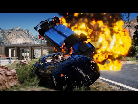 GTA 5 - CARS vs TANK 🔥🔥EXPLOSIONS💥💥