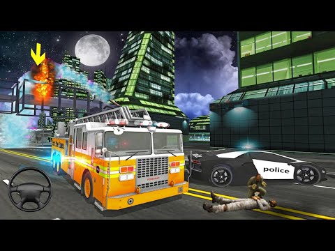 Fire Truck Rescue Driving Sim 3D - Fire Truck Games - Android GamePlay