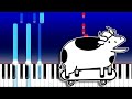 REAL MAN Asdfmovie Skateboarding Cow Song Piano Tutorial