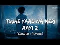 Tujhe Yaad Na Meri Ayee 2 (Slowed + Reverb) | B Praak, Jaani | SR Lofi