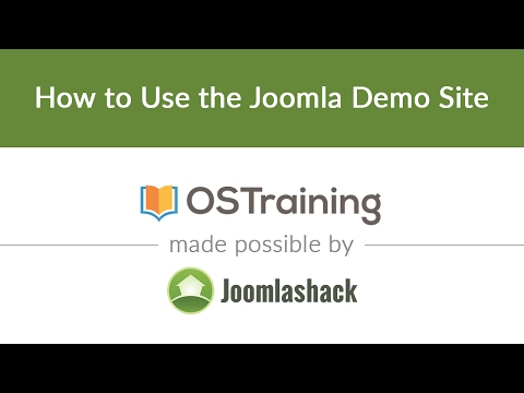Joomla Beginner Class Lesson 4 How to Use the Joomla Demo Site