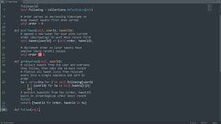 Leetcode 355. Design Twitter in Python | Python Leetcode | Python Coding Tutorial | Python Code ASMR