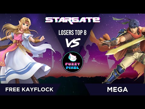 Free KayFlock (Zelda) vs Mega (Ike) - Losers Top 8 - Stargate #48