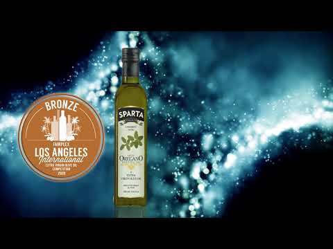 Sparta Extra Virgin Olive Oil with essential oils.