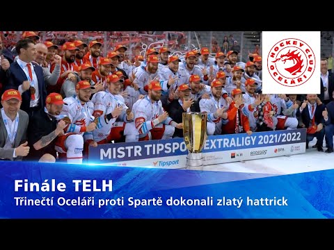 Finále TELH: Třinečtí Oceláři proti Spartě dokonali zlatý hattrick