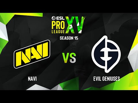NaVi vs Evil Geniuses | Map 1 Overpass | ESL Pro League Season 15 - Group D