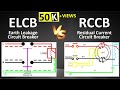 ELCB vs RCCB | Difference between ELCB and RCCB | Animation
