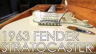 Video thumbnail for "Pick of the Day" - 1963 Fender Stratocaster Olympic White by Emerald City Guitars