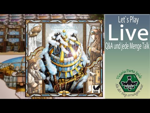 Steamopolis Brettspiel Live Let`s Play inkl. Q&A & Talk (teilweise Prototyp Material) Wdh.