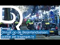 Politie zet traangas in op de Beijerlandselaan