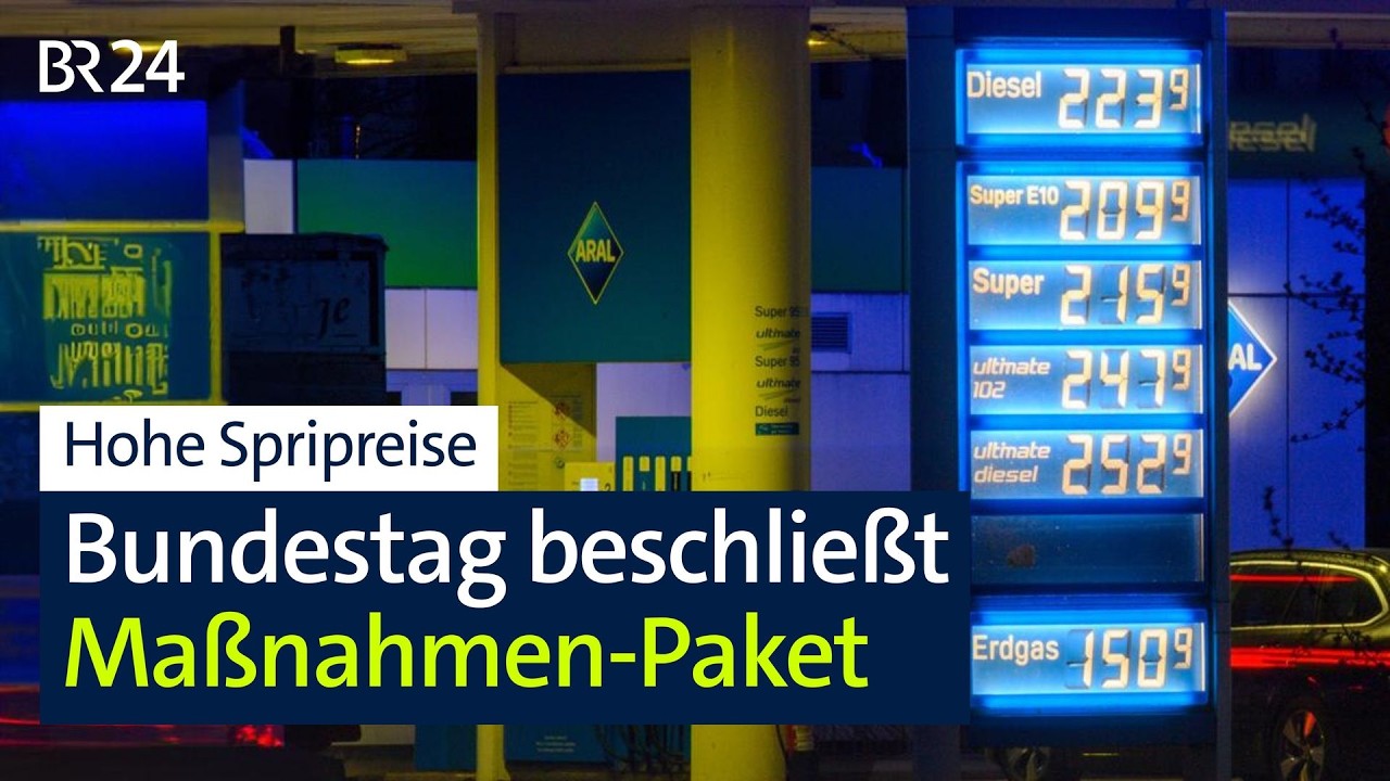 Hohe Benzinpreise: Bundestag stimmt für Spritpreispaket | BR24
