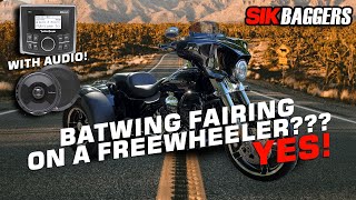 Vector Batwing Fairing On A @harleydavidson Freewheeler!! Full Install!