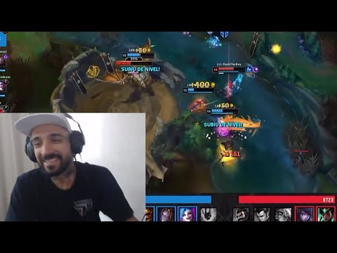 BrTT vendo a jogada do DudsTheBoy de Aphelios kkkk