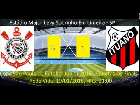 Copa São Paulo de Futebol 2016 Corinthians SP 6 x 1 Ituano SP