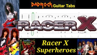 Superheroes - Racer X - Guitar + Bass TABS Lesson