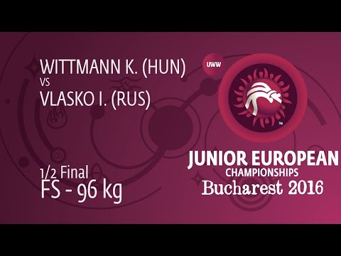 1/2 FS - 96 kg: I. VLASKO (RUS) df. K. WITTMANN (HUN) by TF, 12-1