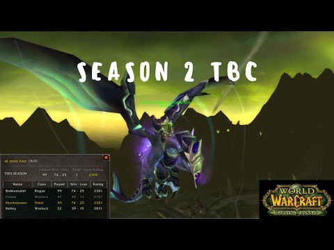 TBC World of Warcraft PVP l 3v3 arenas Rank 1 RLP  💪 Season 2 arenas
