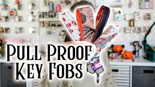 Two Fabric Key Fobs That DON’T POP OFF! Super Scrap Project And Great Easy Gifts!