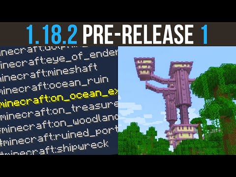 Minecraft 1.18.2 Pre-Release 1 - New Locate & Structure Features!