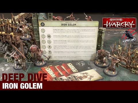 WARCRY IRON GOLEM DEEP DIVE - Fighters, Cards & Abilities - Warhammer Warcry Warband Age of Sigmar