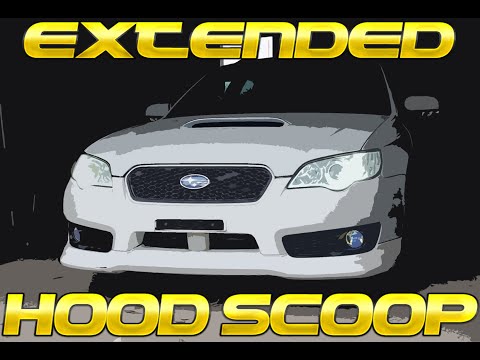 2005-2009 Subaru Legacy GT Extended Hood Scoop Install