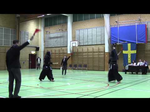 Kendo SM 2014, Men, Pool - R.Heo(White) vs E.Johansson(Red)