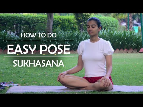 How To Do Easy Pose or Sukhasana | The Yoga Mile