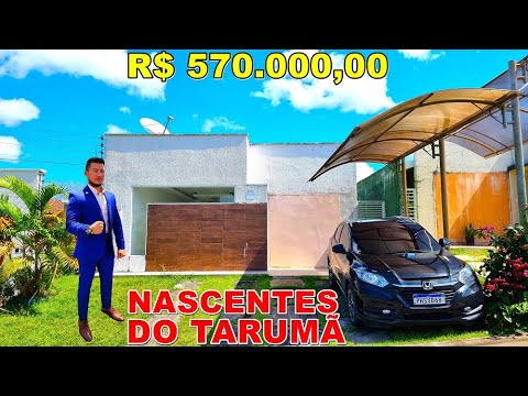 Nascentes do Tarumã, Casa térrea com piscina, 3 quartos com suíte, Semimobiliada, Use FGTS, Manaus