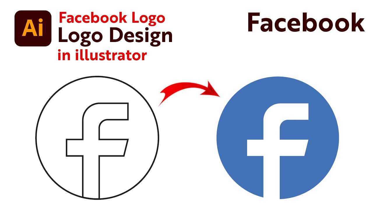 How to Create a Facebook Logo Design in Adobe Illustrator – Easy Tutorials