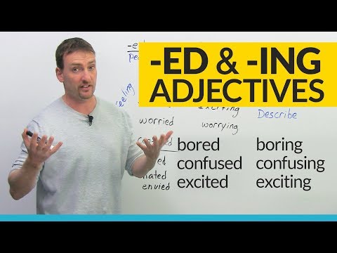 Bored or Boring? Learn about -ED and -ING adjectives in English Video