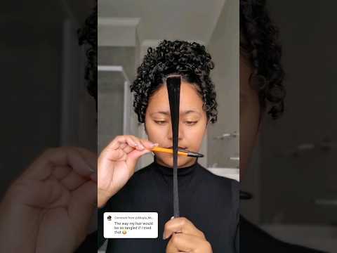 Try Using A Pen || Curl Tutorial #curls  #pen #curlyhair #hacks #tutorials #howto #hair #haircare
